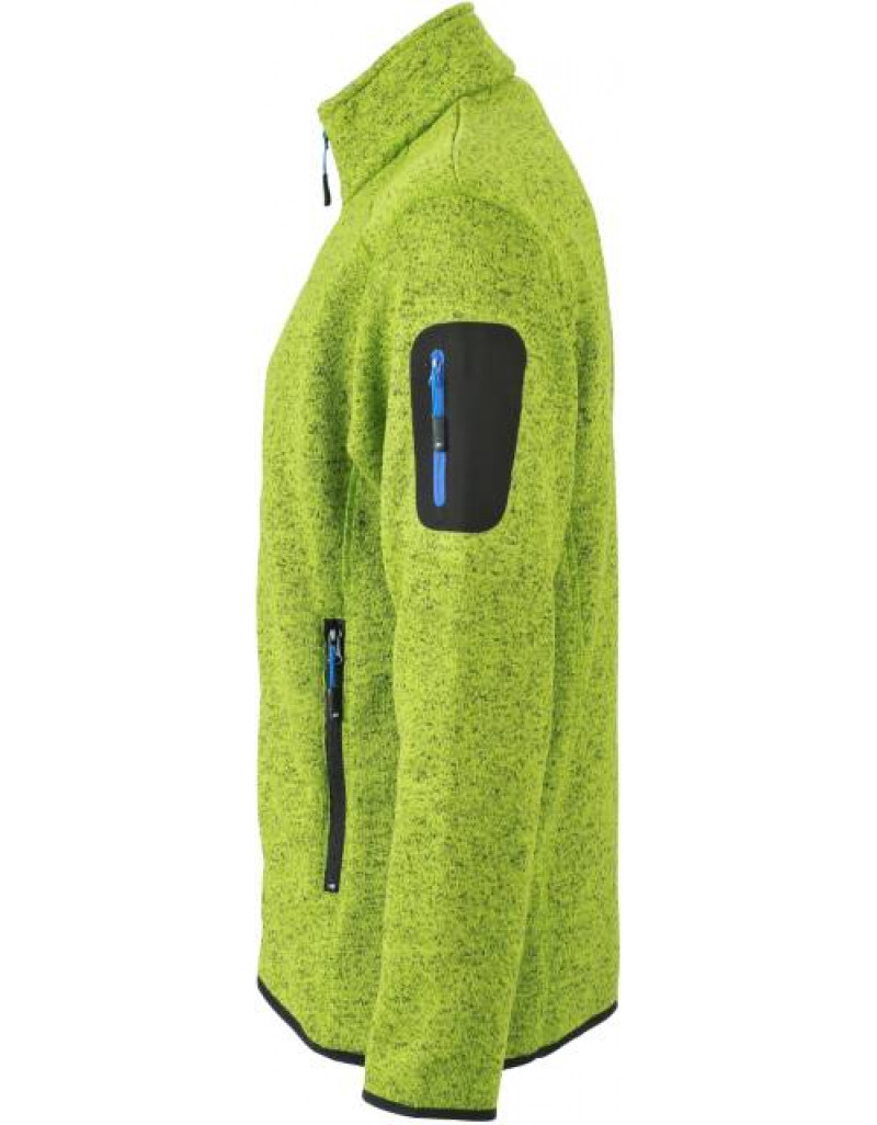 Jachetă tricotată din fleece pentru bărbați